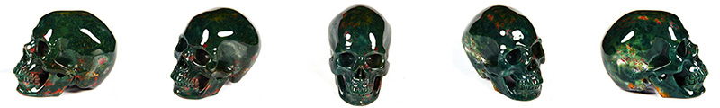 green bloodstone skulls