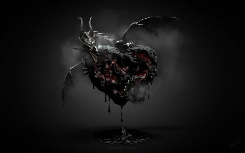 "Black Heart" by Dimitris Koumentakakos (dk-art.gr)