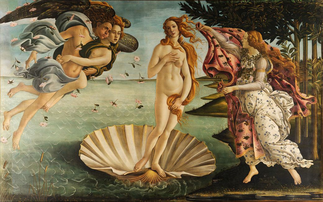 Sandro Botticelli, The Birth of Venus (c. 1486)